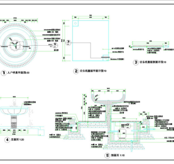 喷泉cad图纸