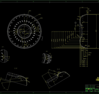 泵轮壳体CAD机械图纸