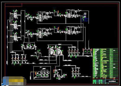 除盐水处理系统PID整套cad设施工图