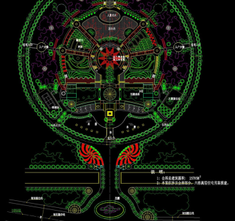 环境初步平面图cad图纸