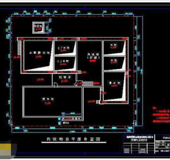 某市师范学院污水处理场cad施工设计图纸