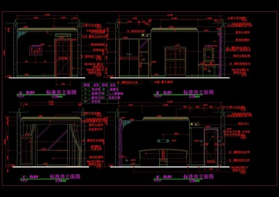 标准房立面图CAD图纸