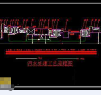 某造纸厂废水处理工程cad施工设计图纸