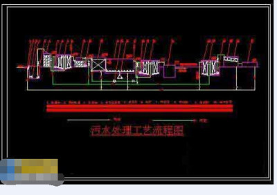 某造纸厂废水处理工程cad施工设计图纸