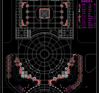 南川鼓楼坝广场cad景观