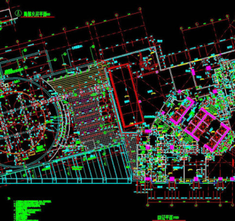 某公园cad景观详图素材