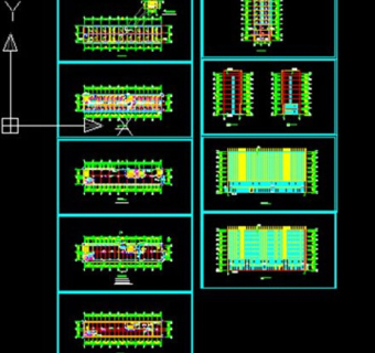 快捷酒店方案cad设计施工图纸