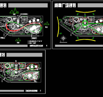 某城市公园cad咸嘉新村休闲广场