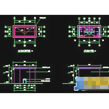 某公共厕所cad平面设计施工图