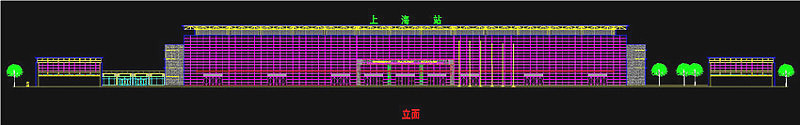 汽车站平面CAD图纸