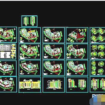 某酒店旅馆cad建筑施工图纸