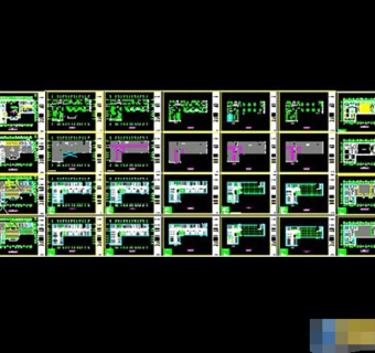 某行政办公大楼成套cad施工设计图纸