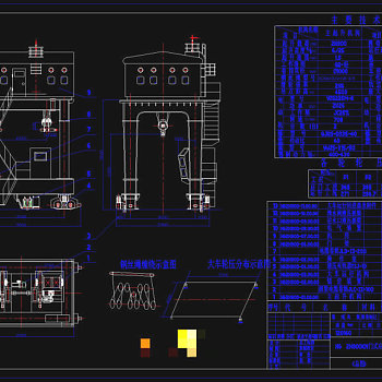 门式启闭机CAD机械图纸
