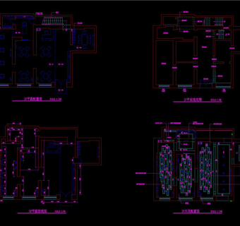 美容学校一楼CAD平面配置CAD图纸
