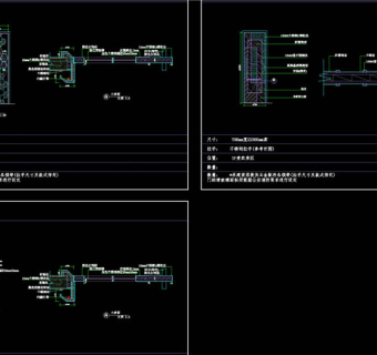 门款大样图CAD图纸