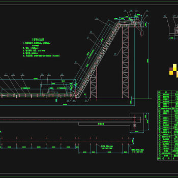 皮带运输机CAD机械图纸