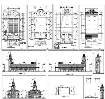 基督教堂cad图纸