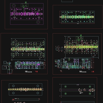 密级连续模CAD机械图纸
