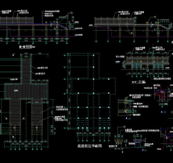 码头和停车场CAD素材