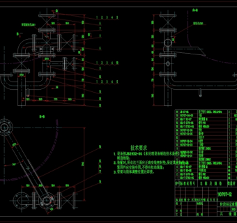 离子交换器全图CAD机械图纸