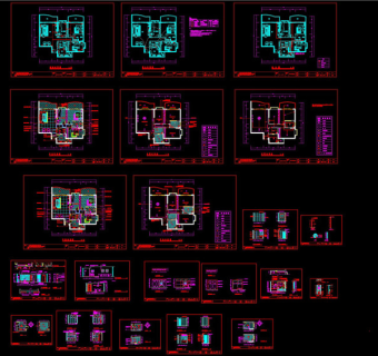 某广场家居室内装修图CAD图纸
