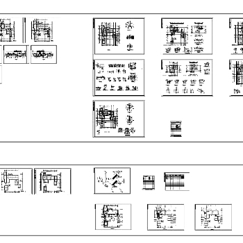 仿古别墅施工cad图纸