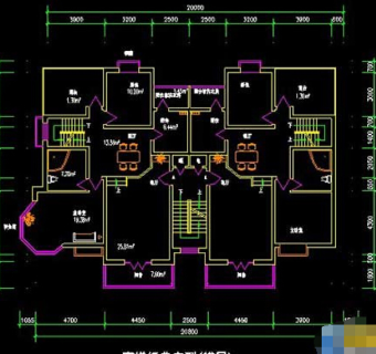 酒店经典户型CAD图