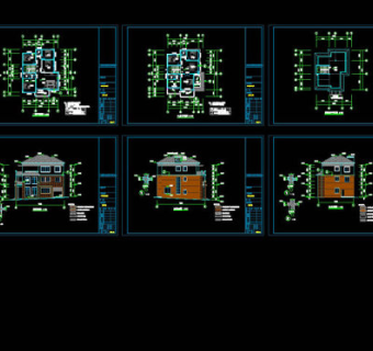 140平方农居建筑CAD图纸