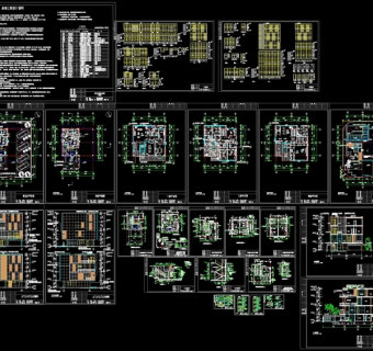别墅全套建施图CAD图纸