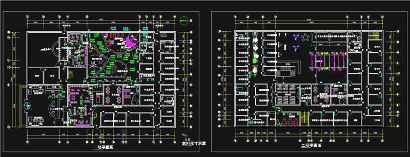 二层内部CAD平面布置图