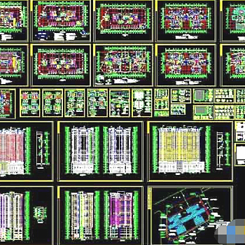高层住宅建筑设计cad施工图