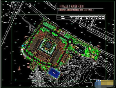 休闲山庄小区整套规划总平面cad设计图纸