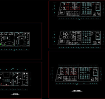 二层CAD平面布置方案图CAD图纸