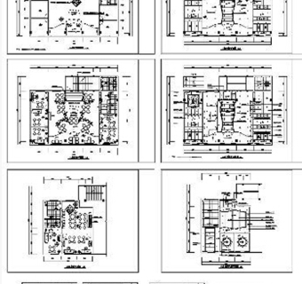 茶楼装修cad图纸