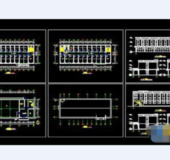 大学学生宿舍楼cad建筑设计图