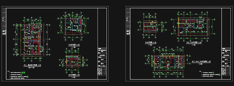 卫生间大样CAD图纸