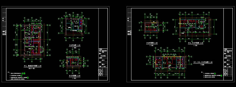 卫生间大样CAD图纸
