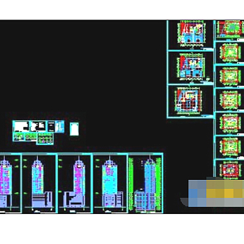 某高层建筑楼cad详细设计图