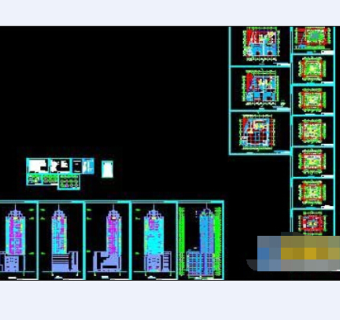 某高层建筑楼cad详细设计图