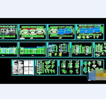 详细的住宅楼建筑cad图纸