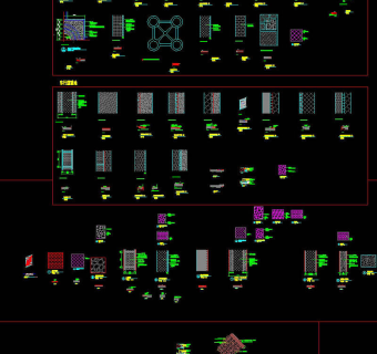 铺装景观细部cad图纸