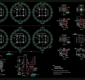 水泥厂钢结构工程CAD图