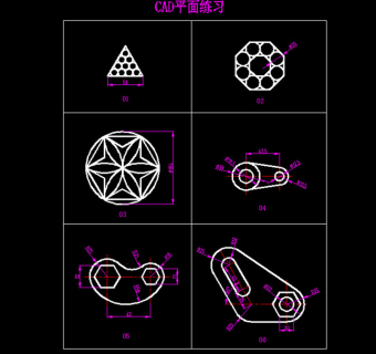 CAD平面练习