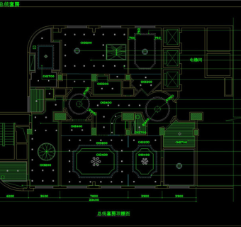 中型旅馆装修CAD图纸