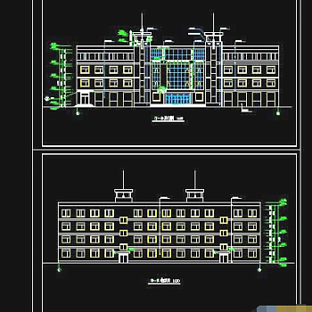 办公楼建筑cad全套施工图纸