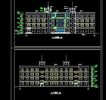 办公楼建筑cad全套施工图纸