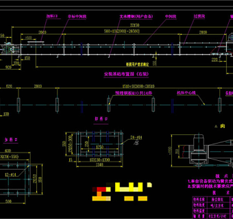 埋刮板输送机设计CAD机械图纸图片