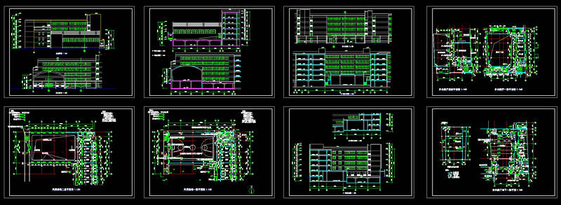 风雨操场cad图纸