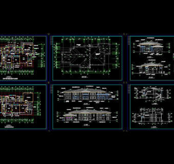 品幼儿园施工图cad图纸