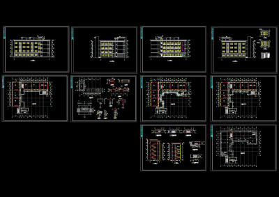 理工学校全套建筑图cad图纸